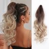 Vlnitý PONYTAIL se skřipcem - ombré blond