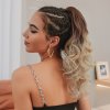 Vlnitý PONYTAIL se skřipcem - ombré blond