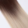 Vlasy clip in 7 pásů - blond ombré vlasové příčesky rovné 60 cm