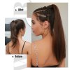 Hedvábný clip in WRAP AROUND PONYTAIL - kaštanově hnědá