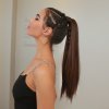Hedvábný clip in WRAP AROUND PONYTAIL - kaštanově hnědá