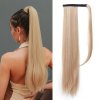 Hedvábný clip in WRAP AROUND PONYTAIL - světlá blond