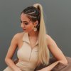 Hedvábný clip in WRAP AROUND PONYTAIL - světlá blond