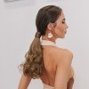 Hedvábný clip in WRAP AROUND PONYTAIL - světle hnědá