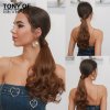 Hedvábný clip in WRAP AROUND PONYTAIL -přírodní hnědá