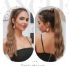 Hedvábný clip in WRAP AROUND PONYTAIL - písčitá