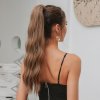 Hedvábný clip in WRAP AROUND PONYTAIL - písčitá
