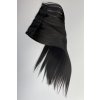 Vlasy clip in 250 g - přírodní černé vlasové příčesky rovné 55 cm