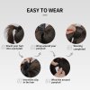 Hedvábný clip in WRAP AROUND PONYTAIL - přírodní světle hnědá
