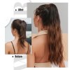 Hedvábný clip in WRAP AROUND PONYTAIL - čokoládové ombré