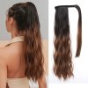Hedvábný clip in WRAP AROUND PONYTAIL - čokoládové ombré