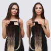 Hedvábný clip in WRAP AROUND PONYTAIL - stříbrné ombré