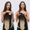 Hedvábný clip in WRAP AROUND PONYTAIL - double barva