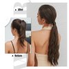 Hedvábný clip in WRAP AROUND PONYTAIL - tmavý nugát