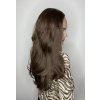 Moderní hnědá paruka Maria se síťkou (lace front)