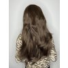 Moderní hnědá paruka Maria se síťkou (lace front)