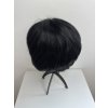 Pixie černá paruka z pravých a umělých vlasů Taylor