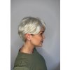 Měsíční bílá pixie paruka z pravých a umělých vlasů Willa