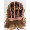 Zrzavá mikádo paruka z pravých a umělých vlasů Fleur