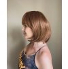 Zrzavá mikádo paruka z pravých a umělých vlasů Fleur