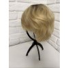 Zlatá blond pixie paruka z pravých a umělých vlasů Candy