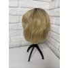 Zlatá blond pixie paruka z pravých a umělých vlasů Candy