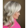 Bílo-stříbrná paruka z pravých a umělých vlasů Sail