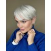 Arktická pixie paruka z pravých a umělých vlasů Sandy