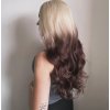 Blond paruka se síťkou a hnědými konečky (lace front)
