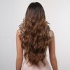 Vlnitá hnědá paruka s melírem Katrin