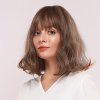 Hnědá mikádo paruka Bella s ofinou
