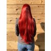 Červená paruka Adelin se síťkou (2)