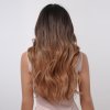Dlouhá hnědá baleáž paruka Eva