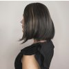 Černá mikádo paruka Sinthie s melírováním
