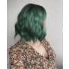 Zelená mikádo paruka Glorie s ofinou