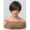 Pixie čokoládově hnědá paruka Veronika s ofinou