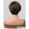 Pixie čokoládově hnědá paruka Veronika s ofinou