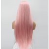 Světle růžová paruka Chloe se síťkou (lace front)