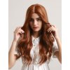 Světle zrzavá vlnitá paruka Rose