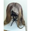 Zářivá přírodní hnědá paruka Love se síťkou (lace front)