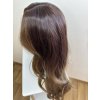 Zářivá přírodní hnědá paruka Love se síťkou (lace front)