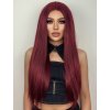 Zářivá vínově červená paruka Mindy se síťkou (lace front)