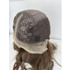 Dlouhá oříškově hnědá paruka Jenna se síťkou (lace front)