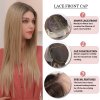 Zářivá krémová blond paruka Tamara se síťkou (lace front)