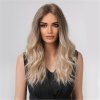 Vlnitá ombré blond paruka Tami se síťkou (lace front)