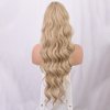 Vlnitý PONYTAIL se stahovací gumou - blond