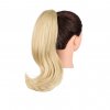 Rovný PONYTAIL se skřipcem - platinová blond
