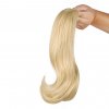 Rovný PONYTAIL se skřipcem - platinová blond