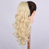 Vlnitý PONYTAIL se stahovací gumou - platinová blond