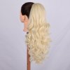 Vlnitý PONYTAIL se stahovací gumou - platinová blond
